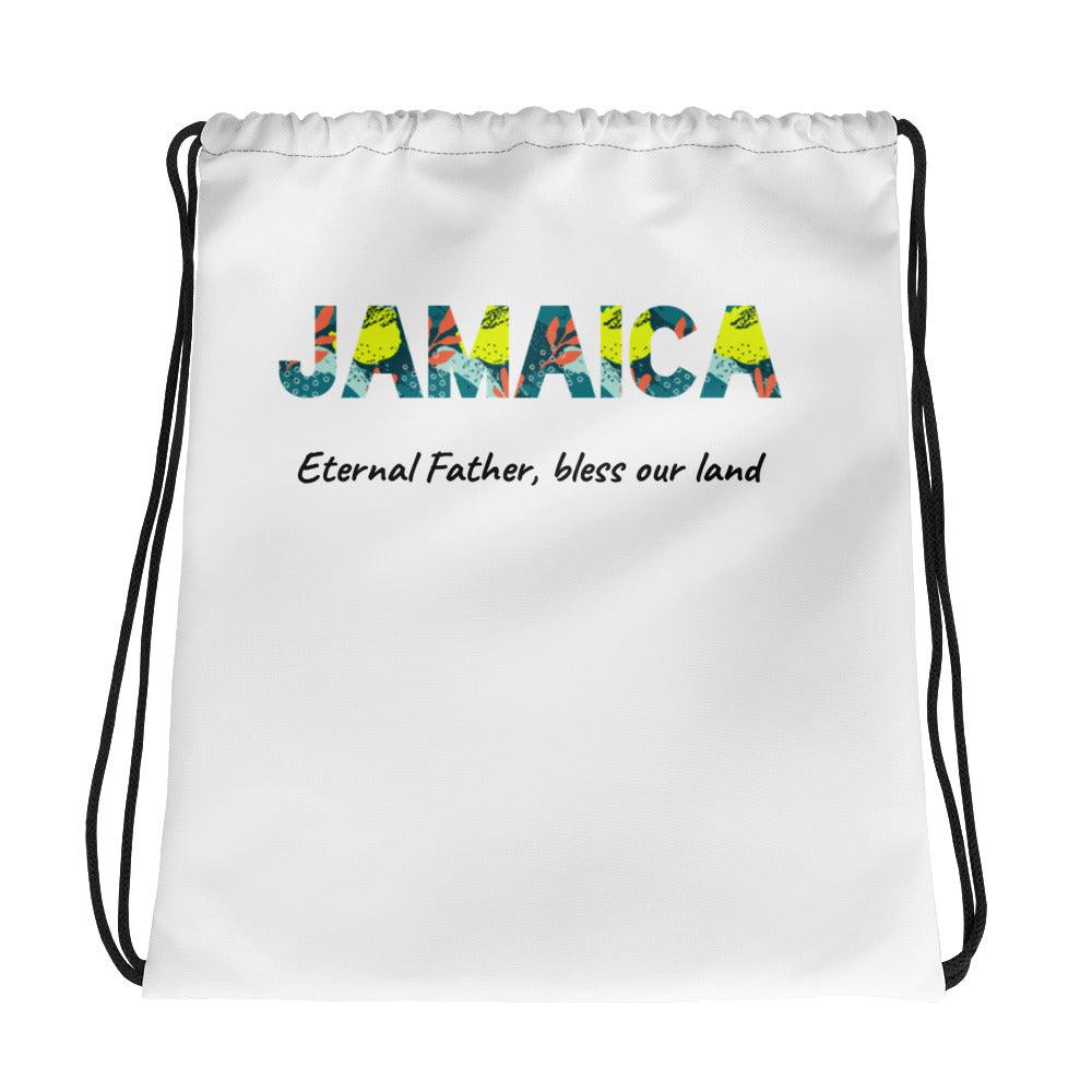 Justin Kyne Drawstring bag, National Anthem, Jamaica Eternal Father Bless Our Land - Justin Kyne Brand