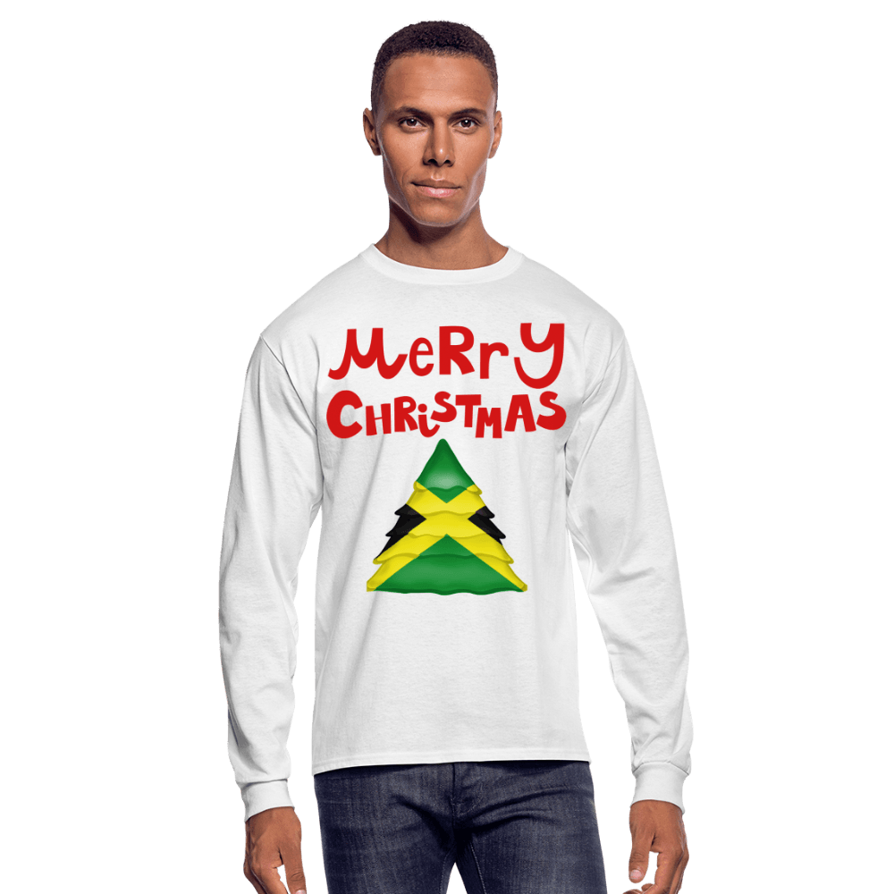 Justin Kyne, Men's Long Sleeve T-Shirt, Merry Christmas Tree - Justin Kyne Brand