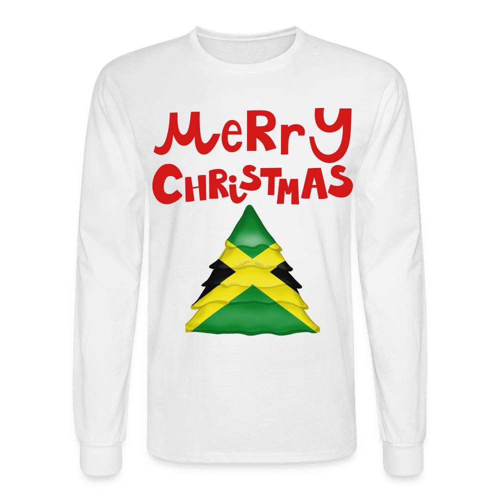 Justin Kyne, Men's Long Sleeve T-Shirt, Merry Christmas Tree - Justin Kyne Brand
