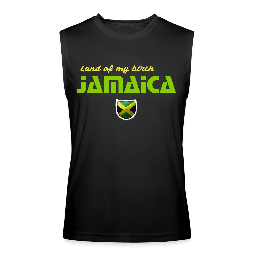 Justin Kyne, Men’s Performance Sleeveless Shirt, Jamaica Land of my birth - Justin Kyne Brand
