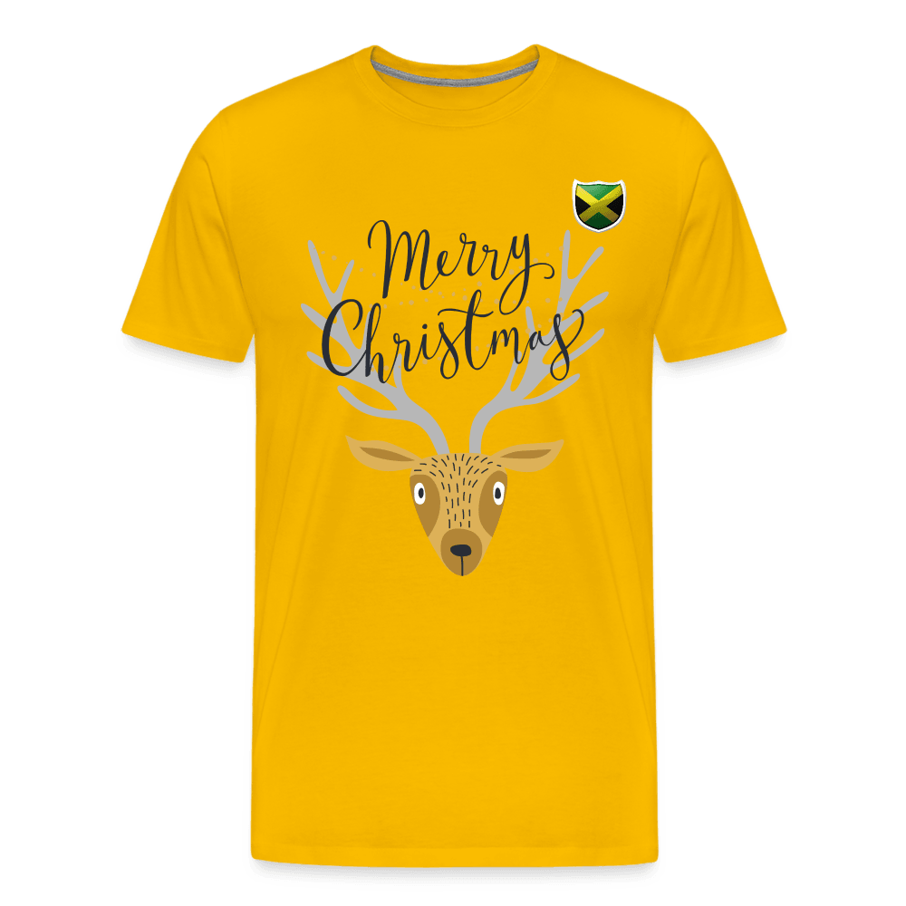 Justin Kyne, Men's Premium T-Shirt, Merry Christmas Reindeer - Justin Kyne Brand