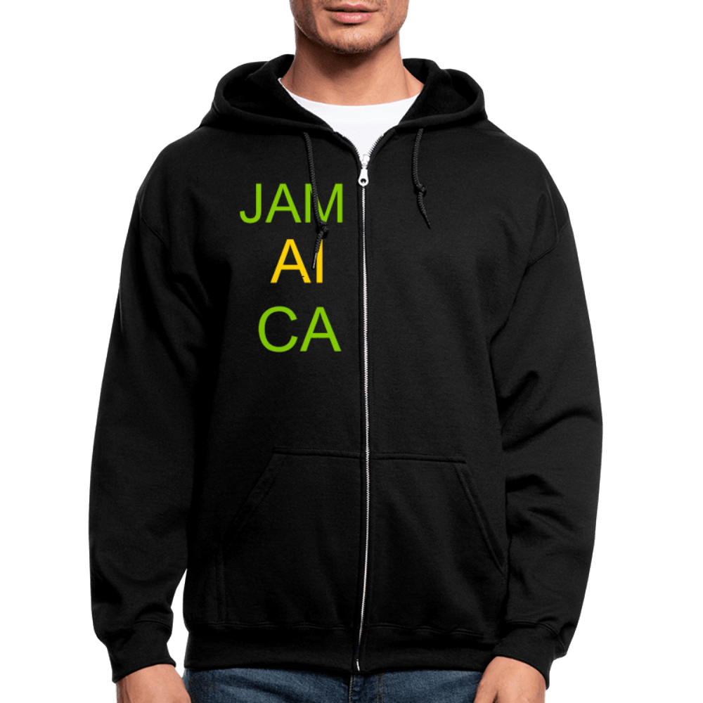 Justin Kyne, Men's Zip Hoodie, Jamaica - Justin Kyne Brand