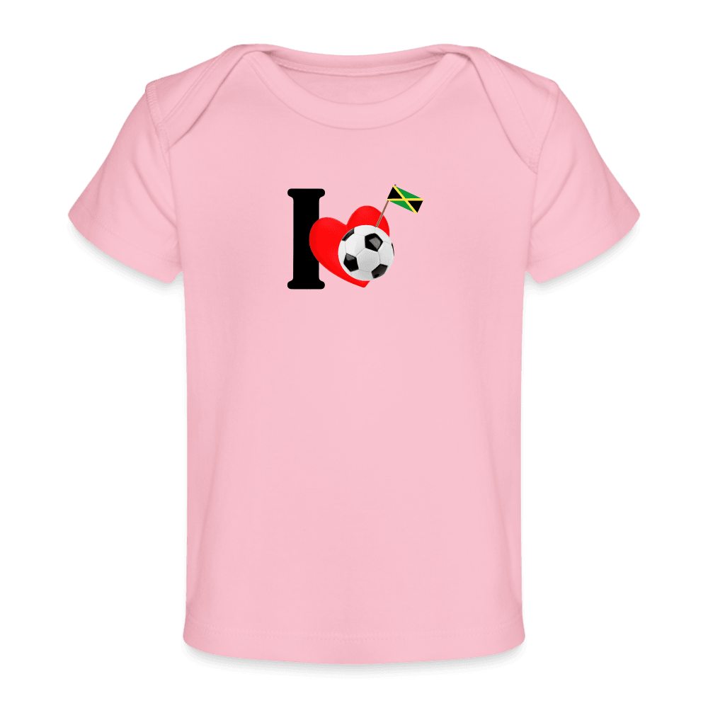 Justin Kyne, Organic Baby T-Shirt, I Love Jamaican Football - Justin Kyne Brand