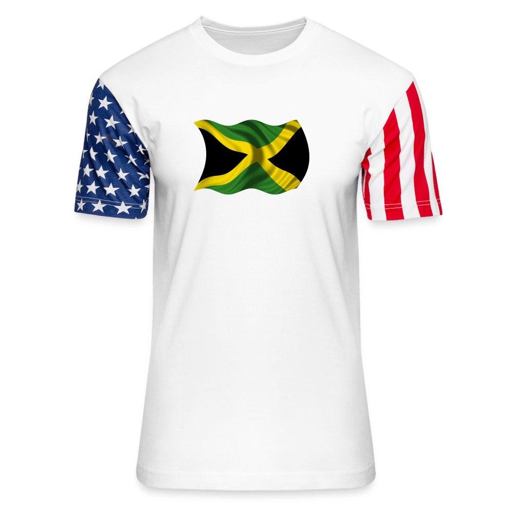 Justin Kyne, Stars & Stripes Unisex Adult T-Shirt, Jamaican and American Heritage - Justin Kyne Brand