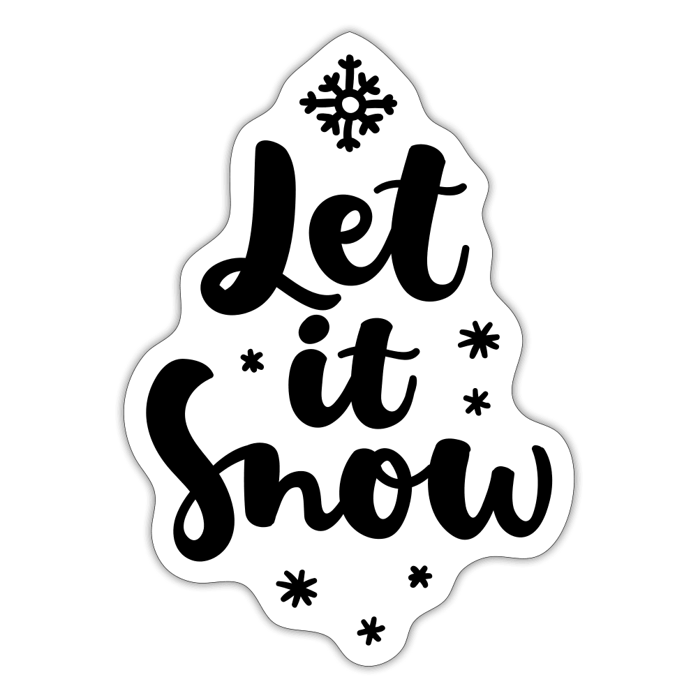 Justin Kyne, Sticker, Let It Snow - Justin Kyne Brand