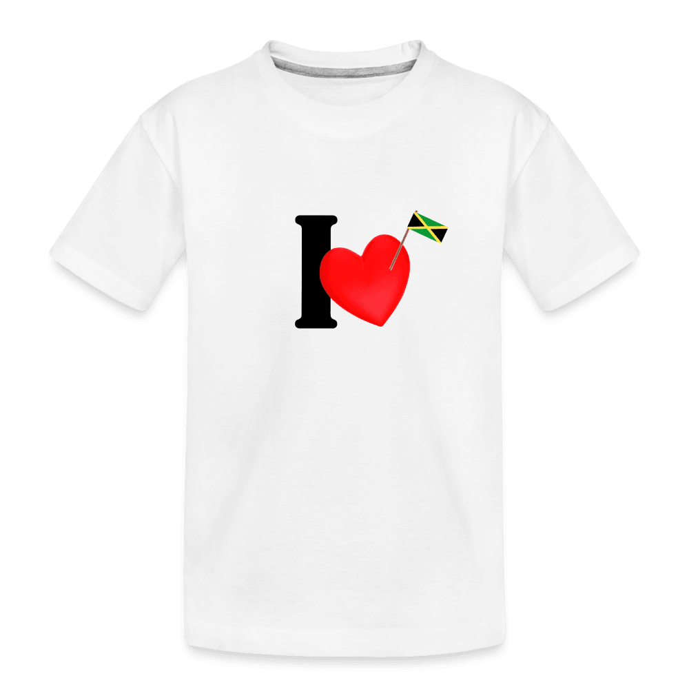 Justin Kyne, Toddler Premium Organic T-Shirt, I love Jamaica - Justin Kyne Brand