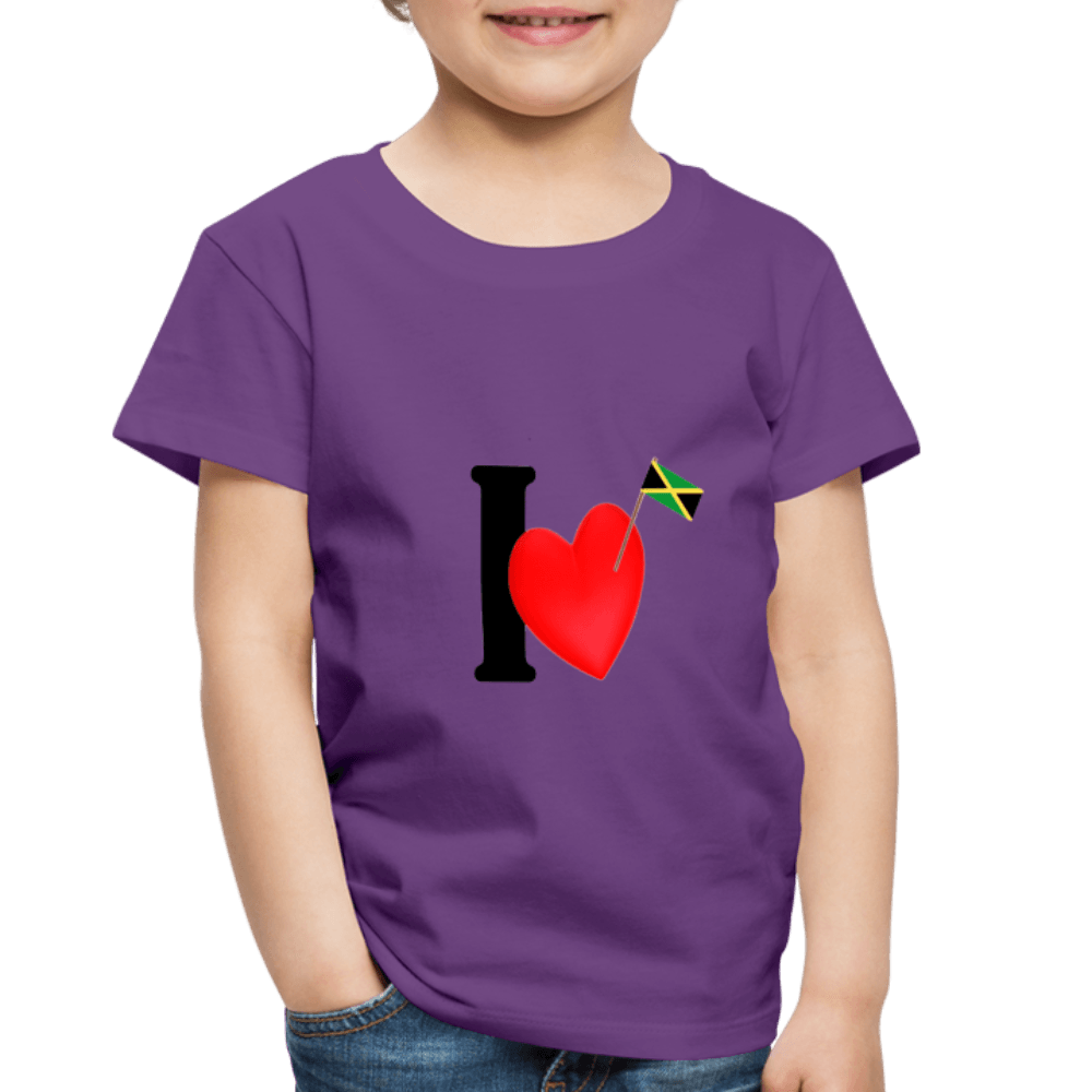 Justin Kyne, Toddler Premium T-Shirt, I love Jamaica - Justin Kyne Brand