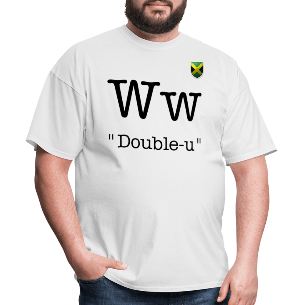 Justin Kyne, Unisex Classic T-Shirt, English Alphabet (Double-u) - Justin Kyne Brand