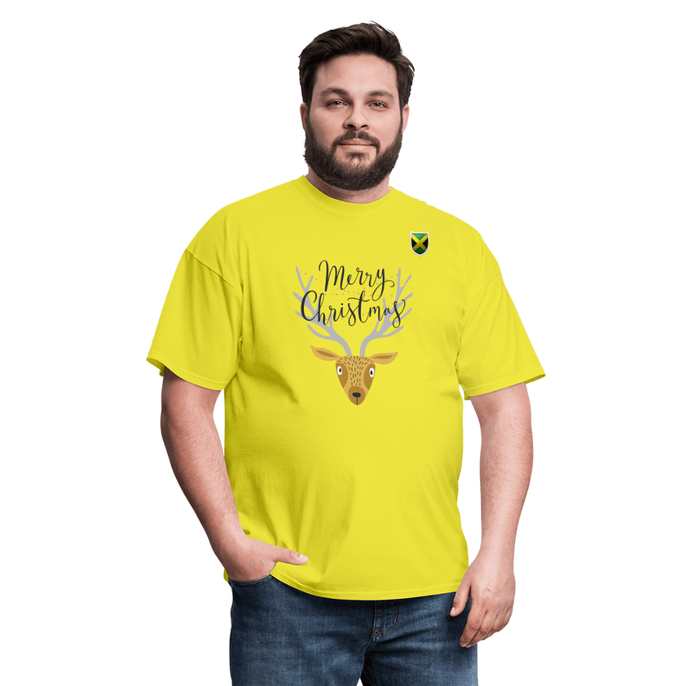 Justin Kyne, Unisex Classic T-Shirt, Merry Christmas Reindeer - Justin Kyne Brand