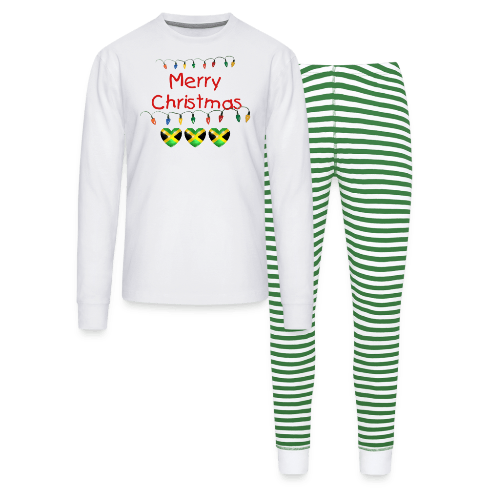 Justin Kyne, Unisex Pajama Set, Jamaica Heart, Christmas Light - Justin Kyne Brand
