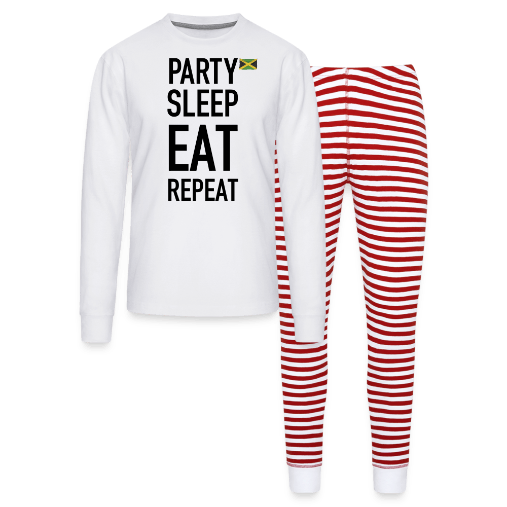 Justin Kyne, Unisex Pajama Set, Party Sleep Eat Repeat - Justin Kyne Brand