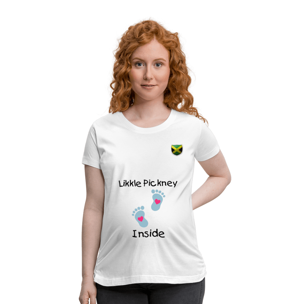 Justin Kyne, Women’s Maternity T-Shirt, Likkle Pickney Inside - Justin Kyne Brand