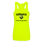 Justin Kyne, Women’s Performance Racerback Tank Top, Jamaica Land of My Birth - Justin Kyne Brand