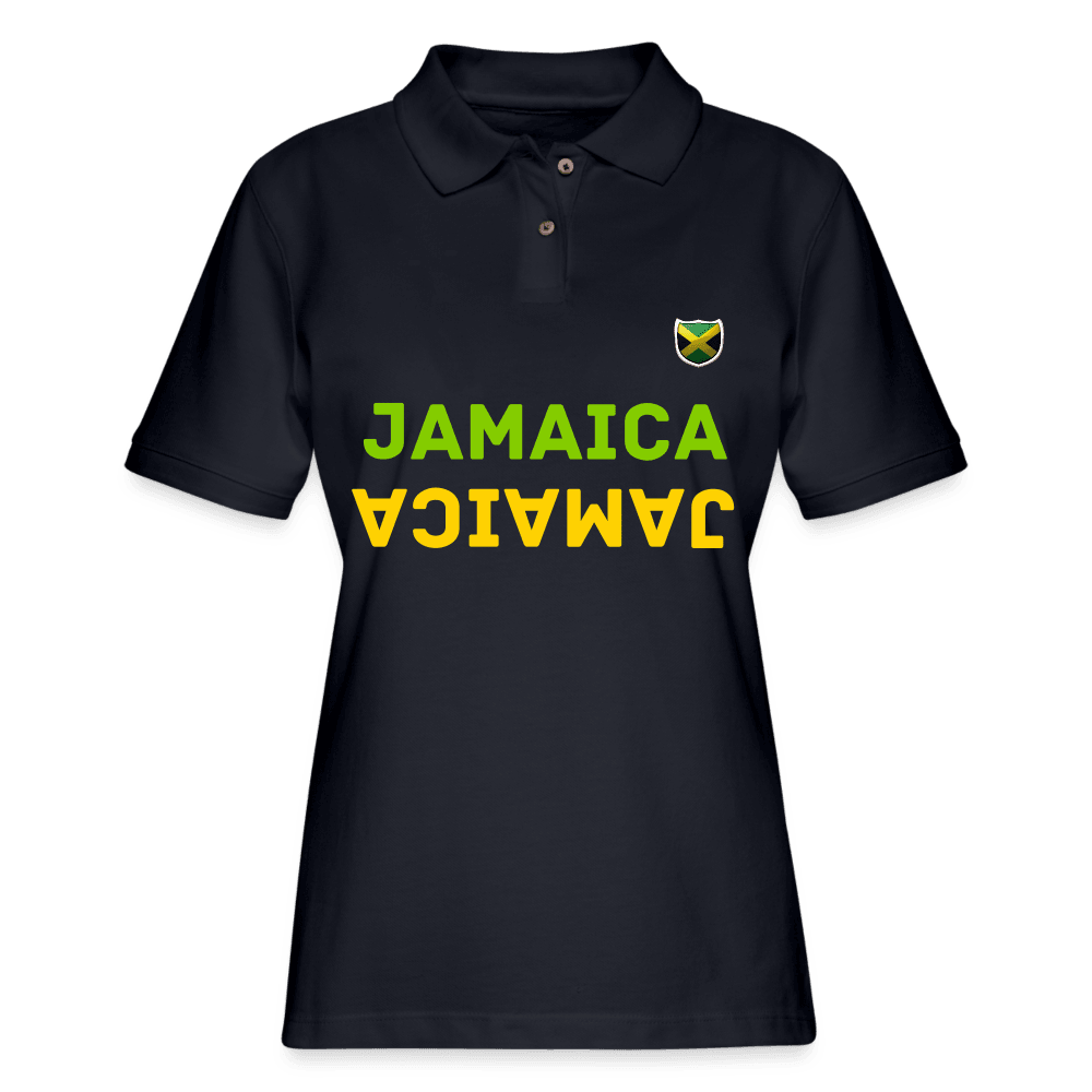 Justin Kyne, Women's Pique Polo Shirt, Jamaica Jamaica - Justin Kyne Brand