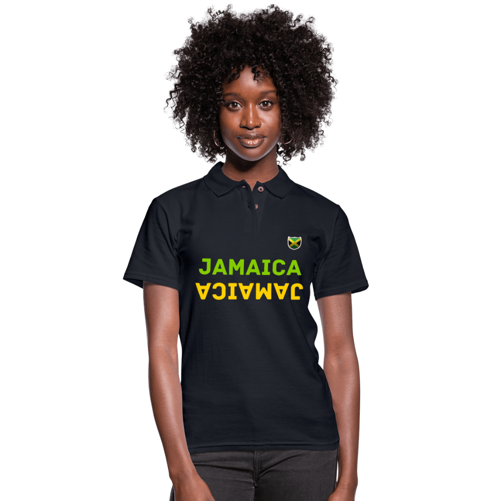 Justin Kyne, Women's Pique Polo Shirt, Jamaica Jamaica - Justin Kyne Brand
