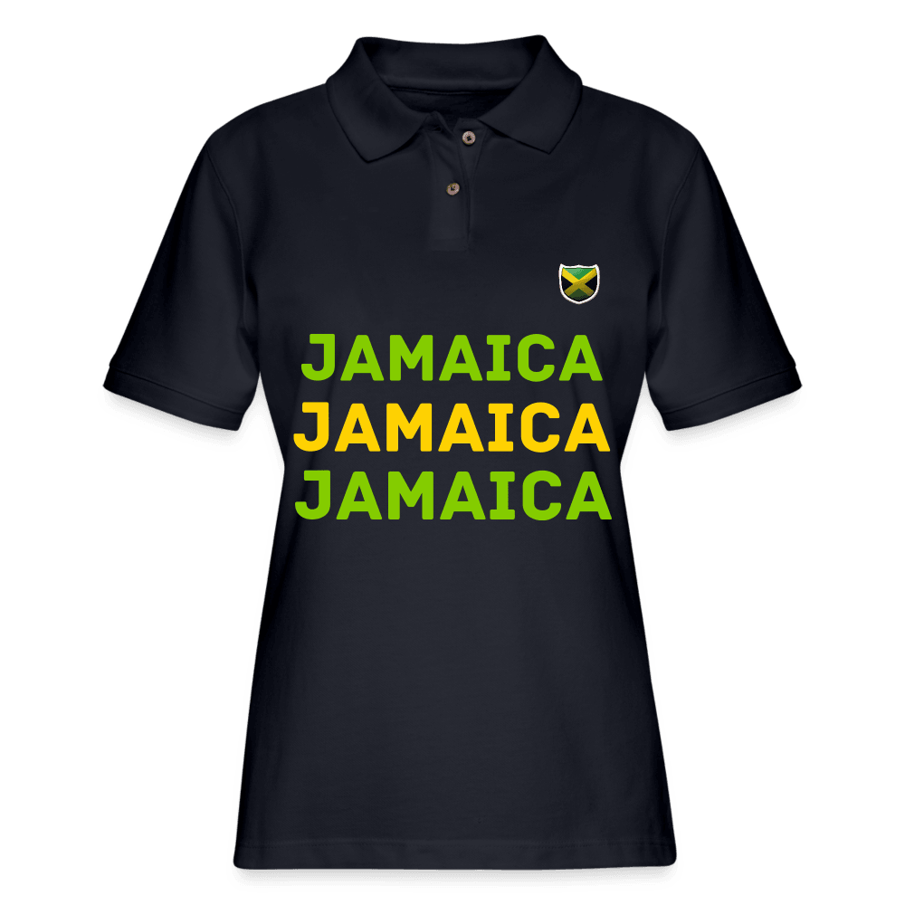 Justin Kyne, Women's Pique Polo Shirt, Jamaica - Justin Kyne Brand
